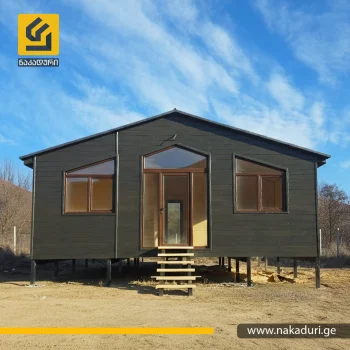 60 კვადრატული ხის სახლი 1